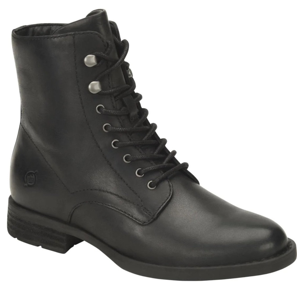 Børn Boreen Bootie * Born Women’s Black Leather Lace Up Boots * Size 7.5 * New *